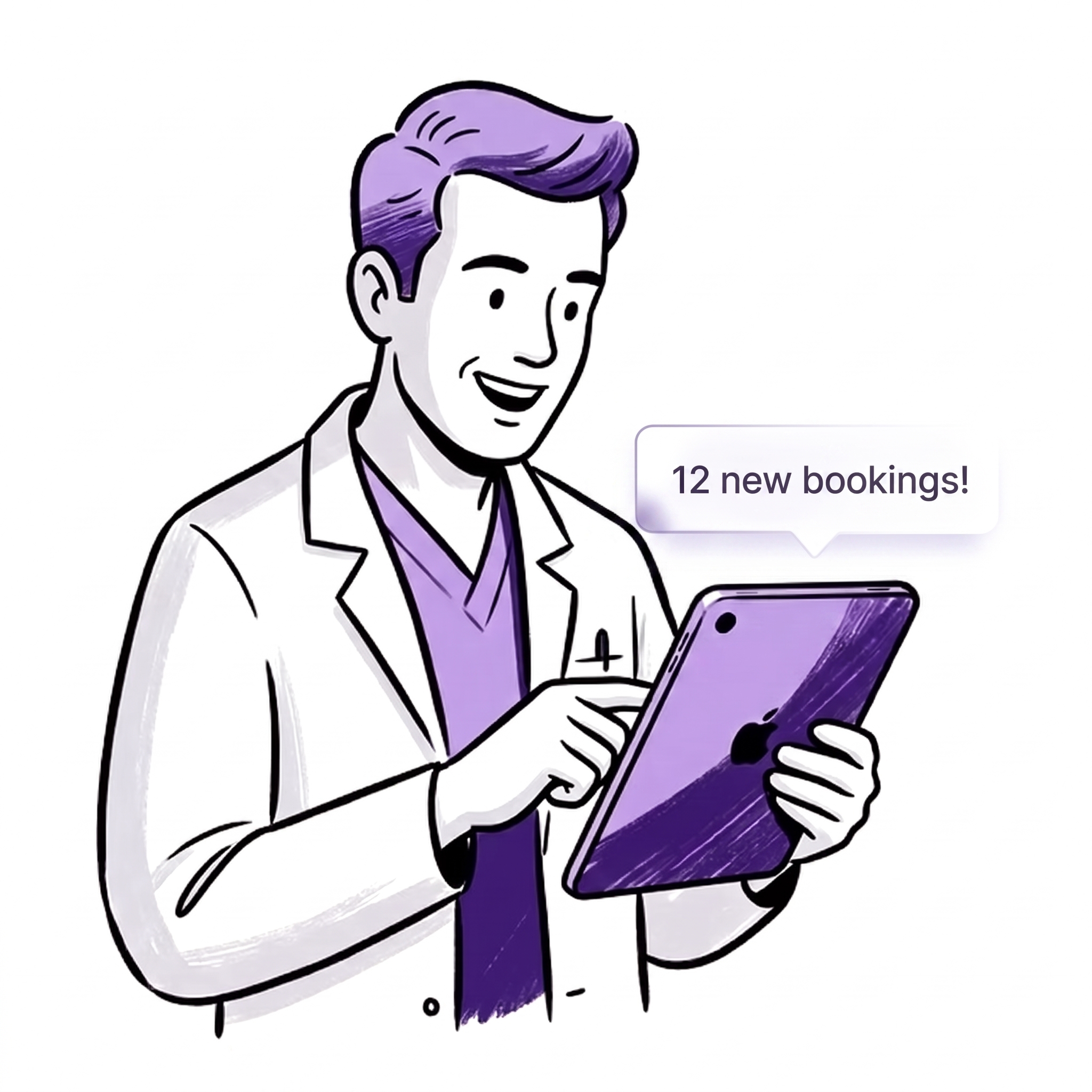 New patient bookings dashboard